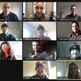 DEDP staff and students on a Zoom call